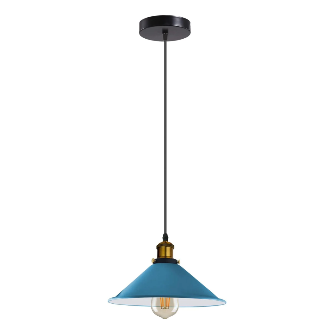 Blue pendant light