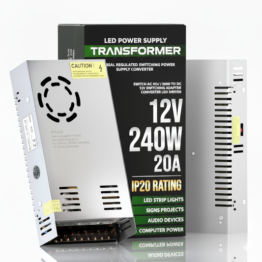 240W 12V 20A DC Power Supply, Universal Regulated Transformer ~1098