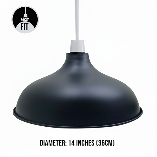 Ledsone 14in. Modern Farmhouse Pendant Lampshade ~1025