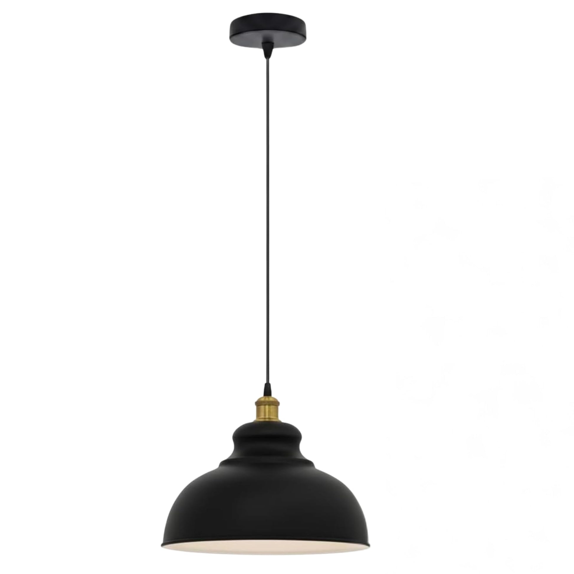 Metal pendant light fixture
