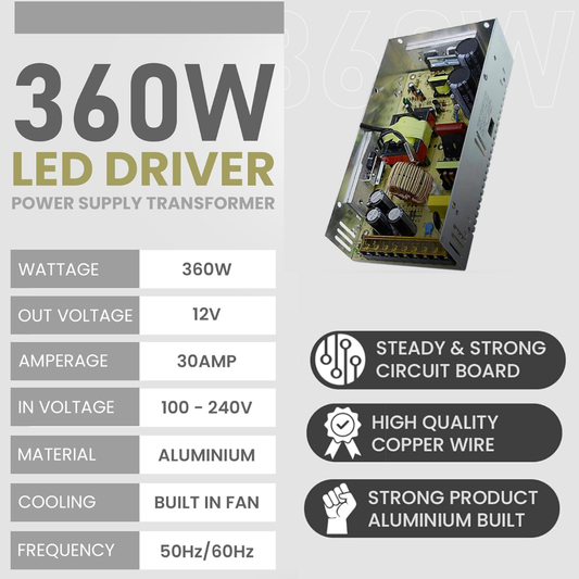 12V 30A 360W Switching Power Supply ~1084