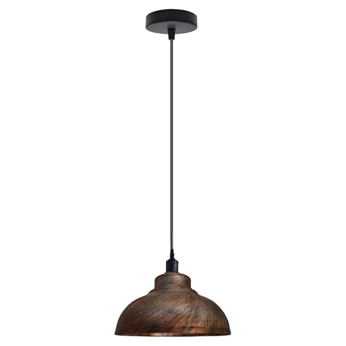 Industrial metal dome pendant light dimensions