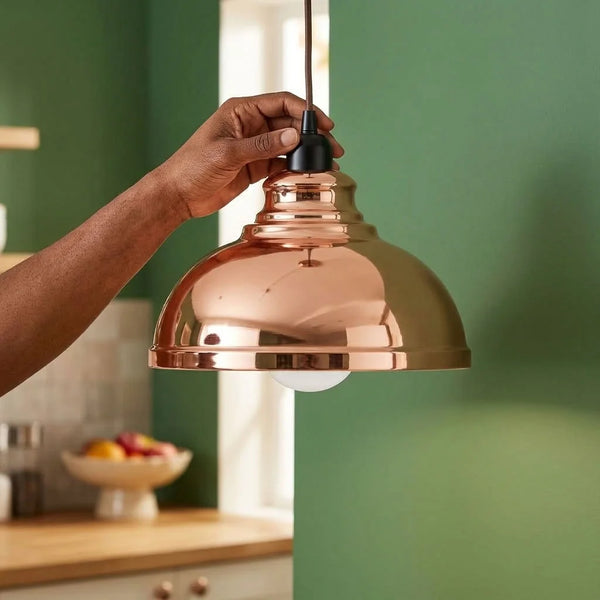 Ø 11.41 inch Metal Pendant Light Shades Replacement  Easy Fit