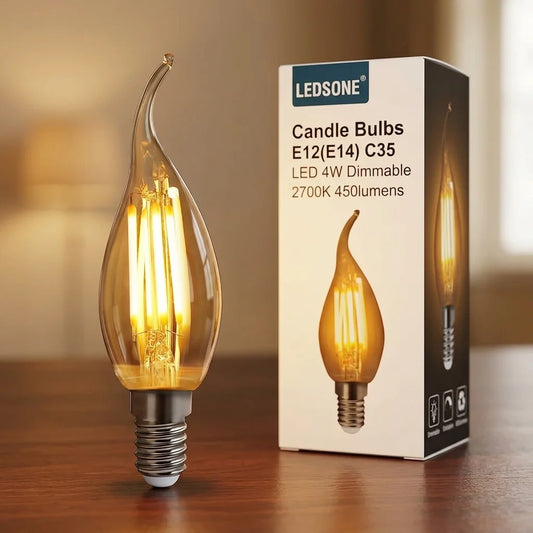 4W E14 Candle Light Bulbs C35 ~1034