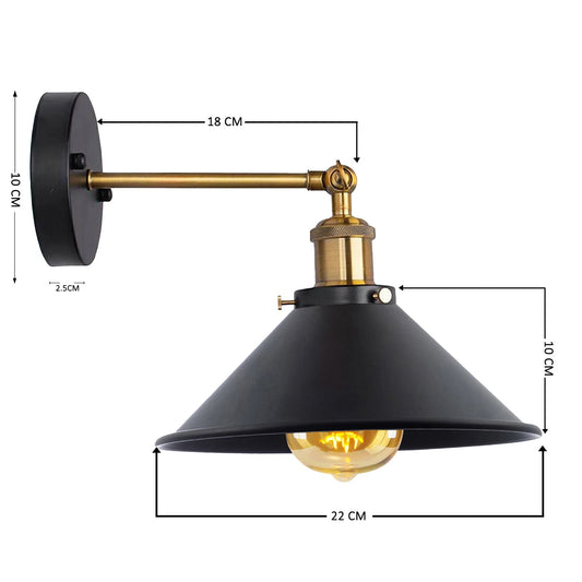 Light Sconces For Wall With Metal Shade Indoor Wall Lamp ~1049